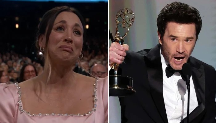 Tom Pelphrey Makes Pregnant Fiancee Kaley Cuoco Tear Up with Emotional Emmys Speech