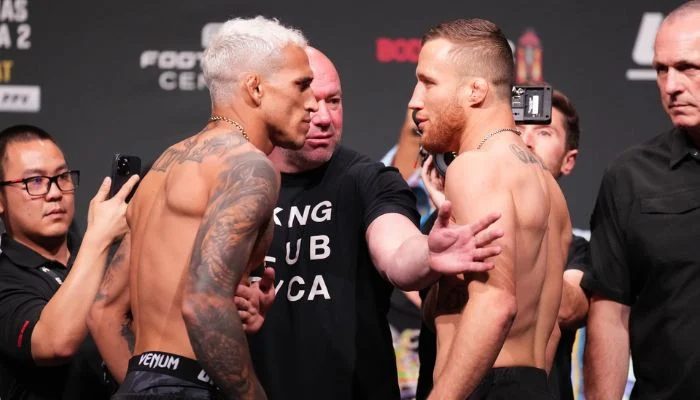Oliveira eyes UFC lightweight title path if Gaethje walks away