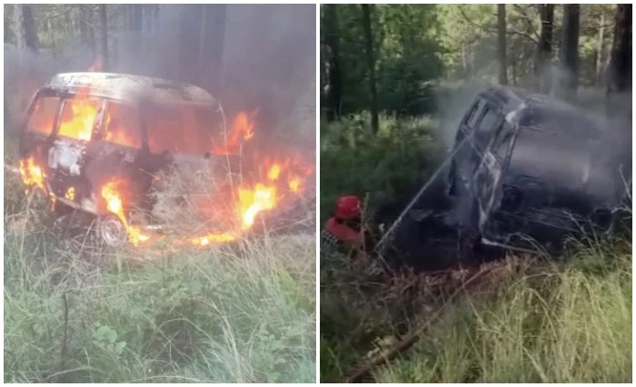 School Van Catches Fire After Plunging Off Road In Murree 11 Injured
