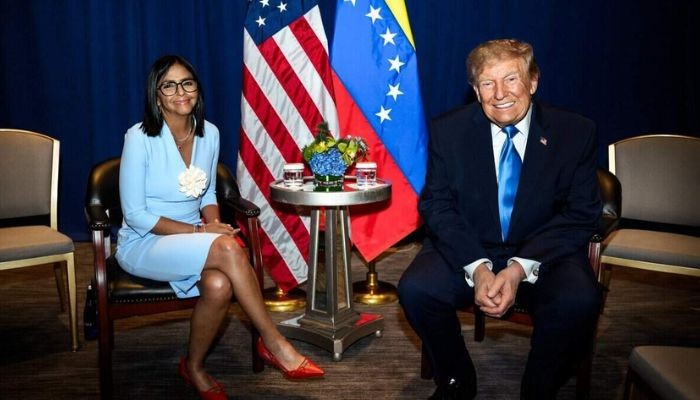 Trump Meets Venezuelas President For First Time Since Maduro Capture Machado Left Out