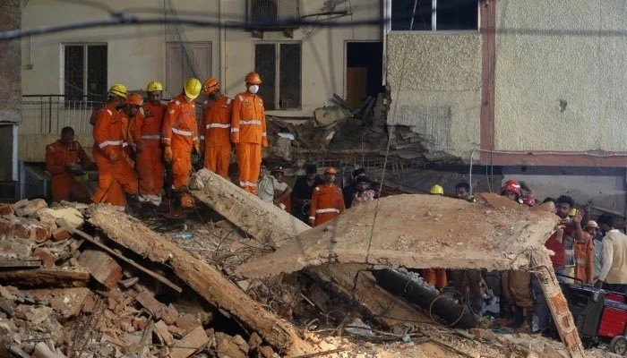Three killed, several trapped in New Delhi building collapse