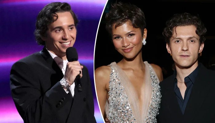 Marcello Hernndez Shoots Shot With Zendaya Tom Holland At The Emmys