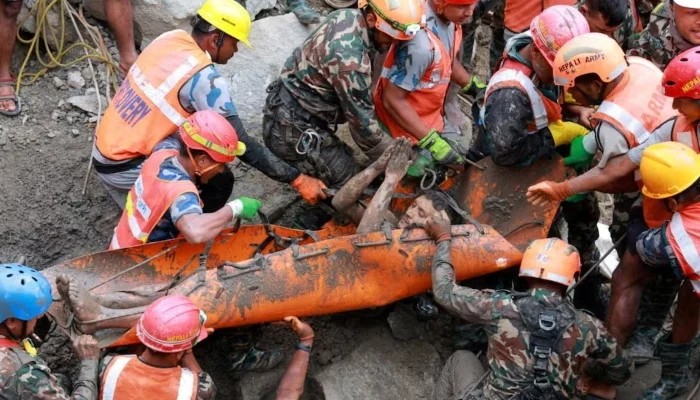 How two men survived nine days trapped inside a Nepal flood tunnel