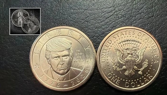 Trump $1 coin goes on sale today: Here's what new 2026 dollar looks like