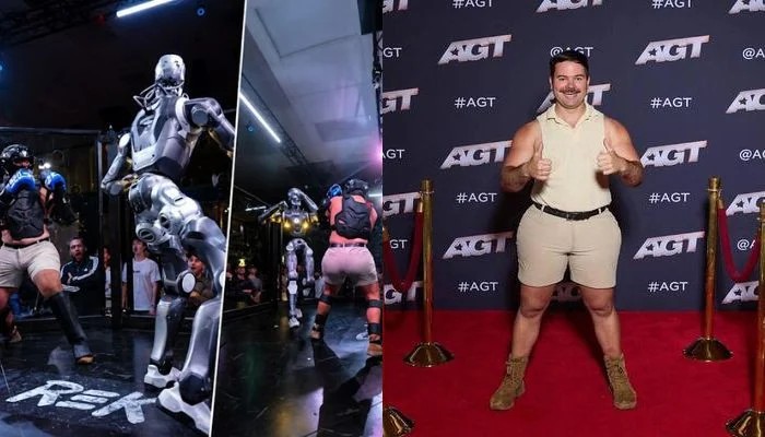 Human Vs Robot Fight Goes Viral Frankie Lapenna Takes On 6 Foot Terminator