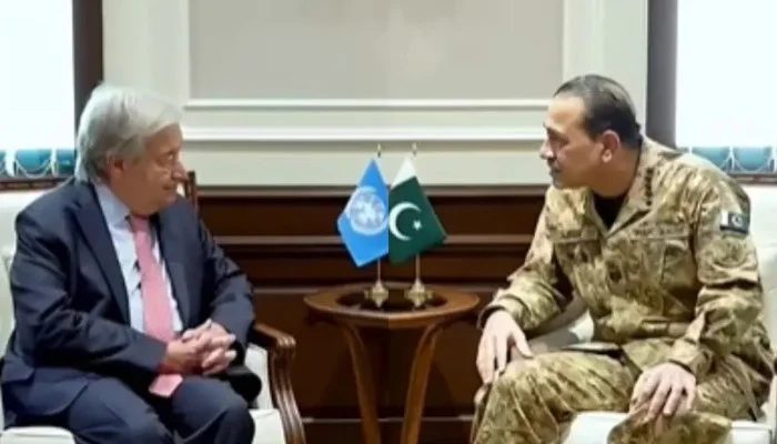 UN Secretary-General Antonio Guterres Holds Meetings with Army Chief and Prime Minister