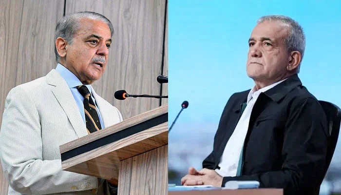 Shehbaz, Pezeshkian Vow to Work for Regional Peace