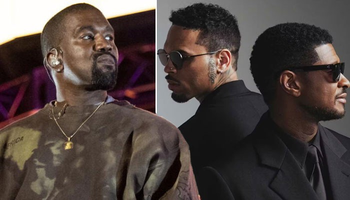 Kanye West Surprises Fans At Chris Brown Ushers Concert