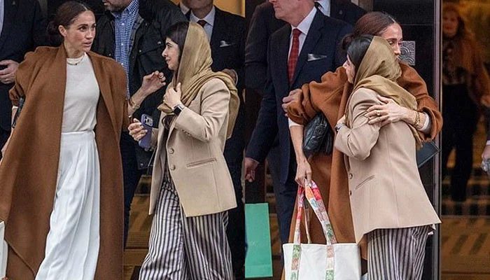 Meghan Markle's $37,000 Mayfair Ensemble Steals the Spotlight During Meeting with Malala