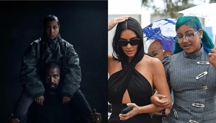 Kim Kardashian and Kanye West reunite for daughter North West's musical debut