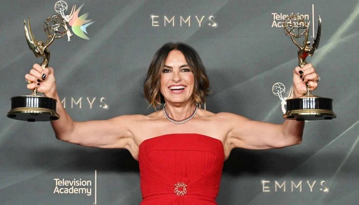 Mariska Hargitay And Daughter Amaya Twin In Red At 2026 Emmys