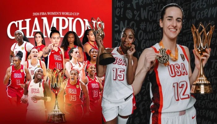 WNBA World Reacts As Caitlin Clark And Angel Reese Unite To Celebrate FIBA World Cup Victory