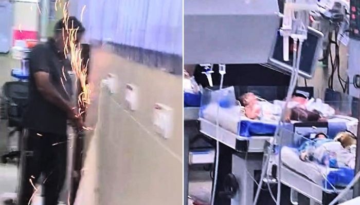 Sparks and Safety Concerns: Welding Near Newborns at Karachi's NICH