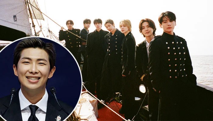RM reacts to BTS' Song of the Year VMA victory