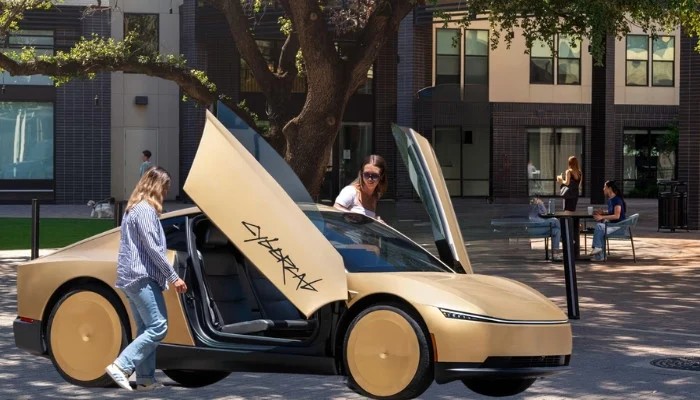 Tesla Drums Up Cybercab Buzz With No Steering Wheel or Pedals