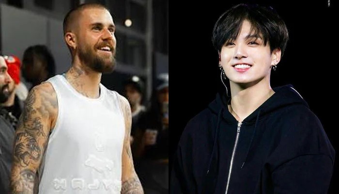 Justin Bieber Reposts Jungkook's Viral Shirtless Moment